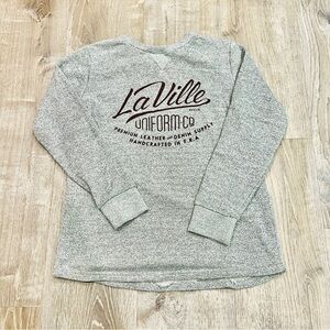 Cotton On fleece collection Gray Long Sleeve la ville uniform sweatshirt size L